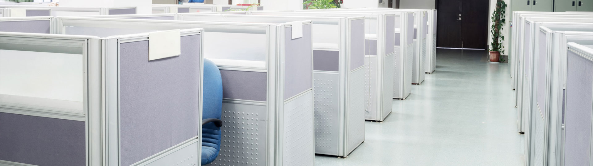 Clean office cubicles